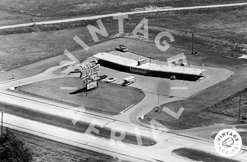 Dandee Drive-In - 1971 Vintage Aerial (newer photo)